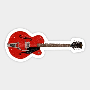 Chet Atkins Gretsch Tennessean Red Guitar Sticker